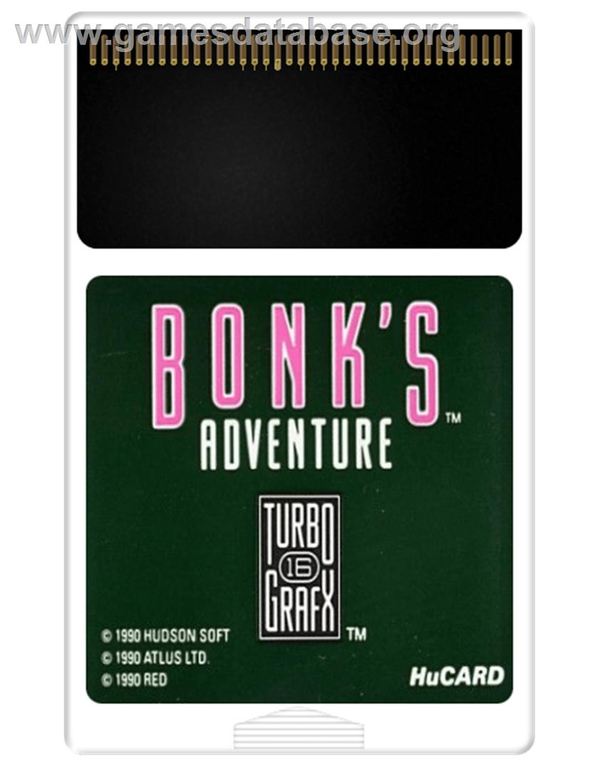 Bonk's Adventure - NEC TurboGrafx-16 - Artwork - Cartridge