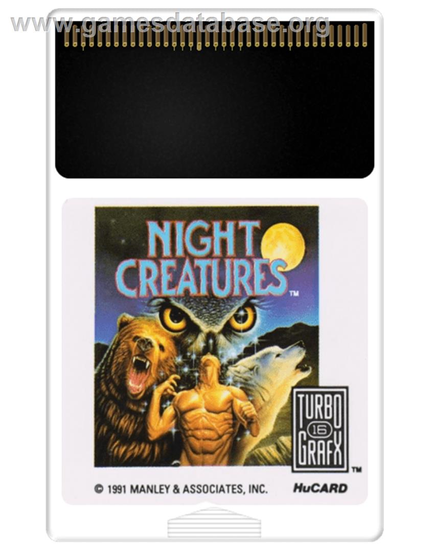 Night Creatures - NEC TurboGrafx-16 - Artwork - Cartridge