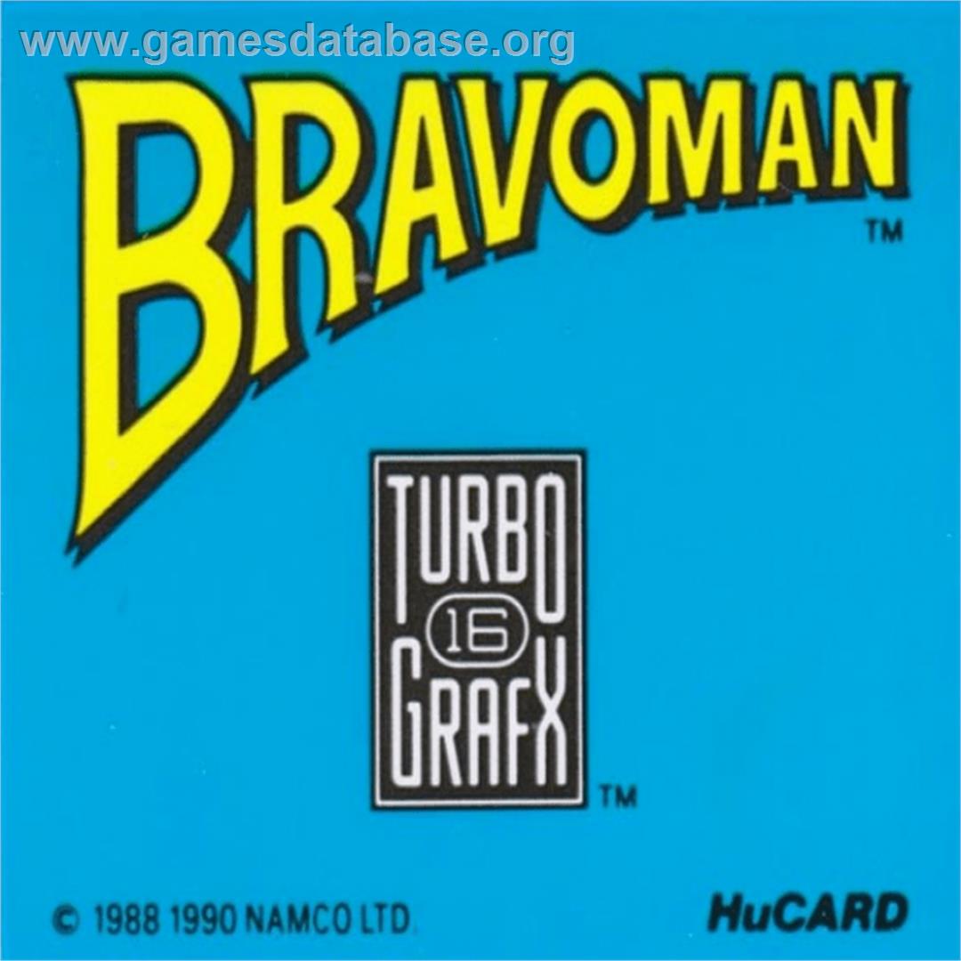 Bravoman - NEC TurboGrafx-16 - Artwork - Cartridge Top