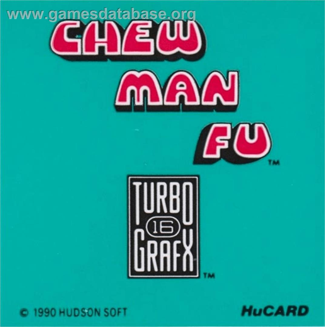 Chew Man Fu - NEC TurboGrafx-16 - Artwork - Cartridge Top