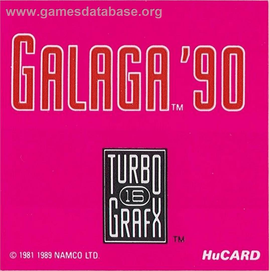 Galaga '90 - NEC TurboGrafx-16 - Artwork - Cartridge Top