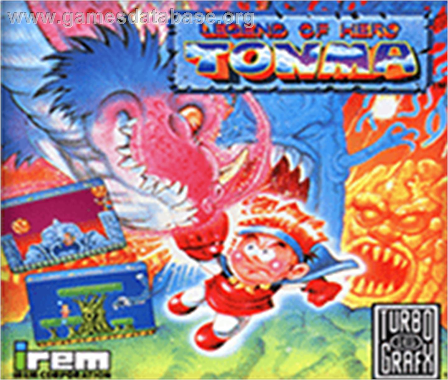Legend of Hero Tonma - NEC TurboGrafx-16 - Artwork - Cartridge Top