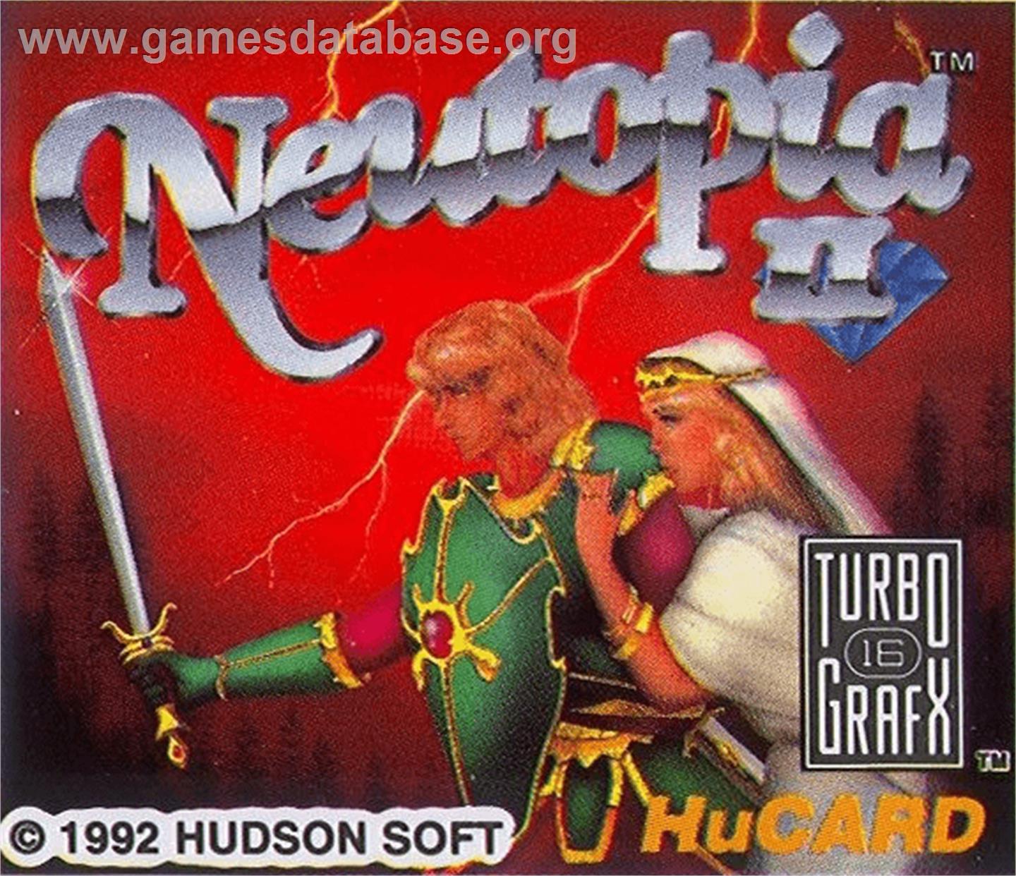 Neutopia II - NEC TurboGrafx-16 - Artwork - Cartridge Top