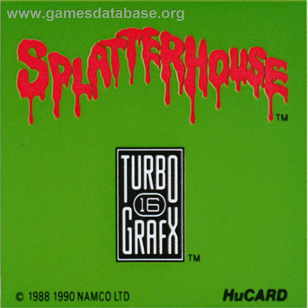 Splatterhouse - NEC TurboGrafx-16 - Artwork - Cartridge Top