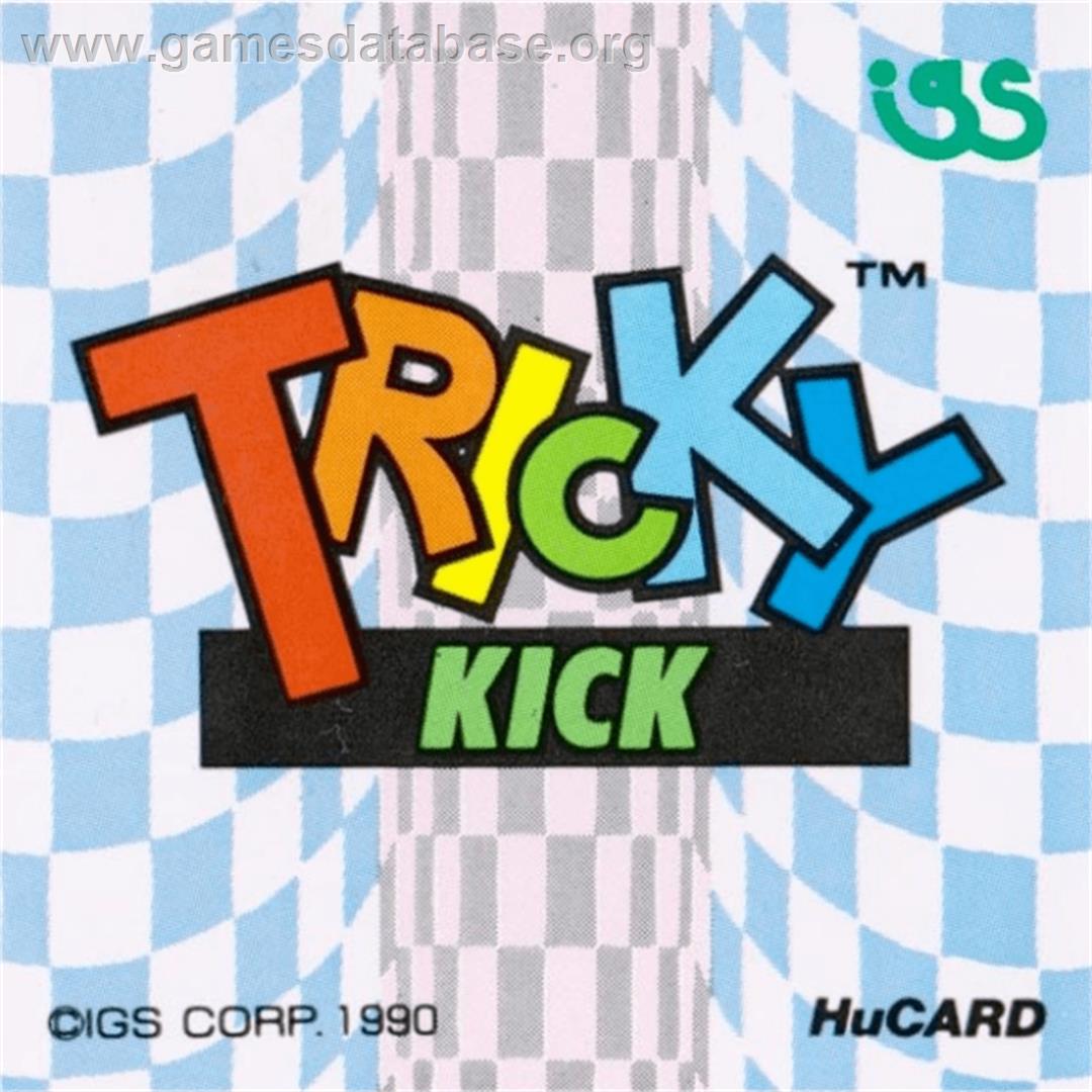 Tricky Kick - NEC TurboGrafx-16 - Artwork - Cartridge Top