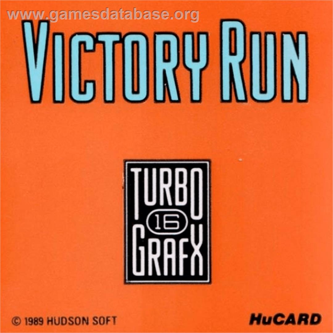 Victory Run - NEC TurboGrafx-16 - Artwork - Cartridge Top