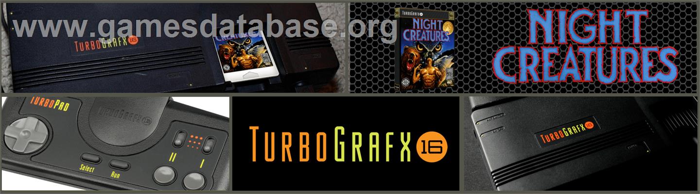 Night Creatures - NEC TurboGrafx-16 - Artwork - Marquee