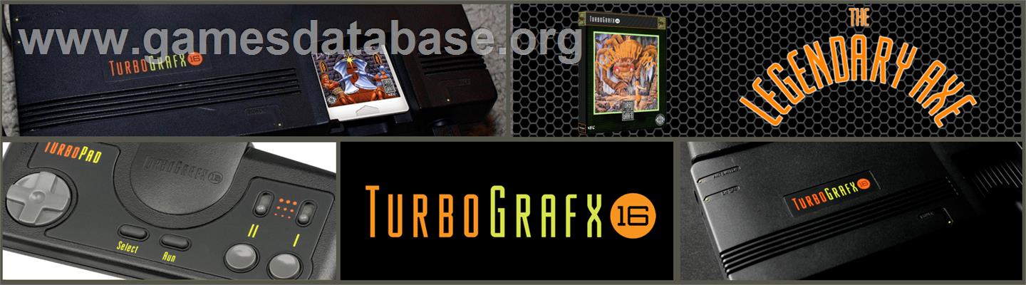 The Legendary Axe - NEC TurboGrafx-16 - Artwork - Marquee
