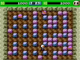 In game image of Bomberman '93 on the NEC TurboGrafx-16.