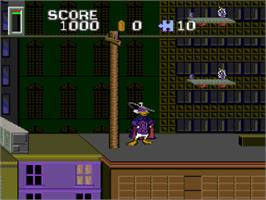In game image of Disney's Darkwing Duck on the NEC TurboGrafx-16.