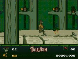 In game image of Disney's TaleSpin on the NEC TurboGrafx-16.