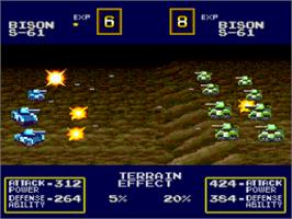 In game image of Military Madness on the NEC TurboGrafx-16.