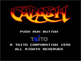 Title screen of Cadash on the NEC TurboGrafx-16.
