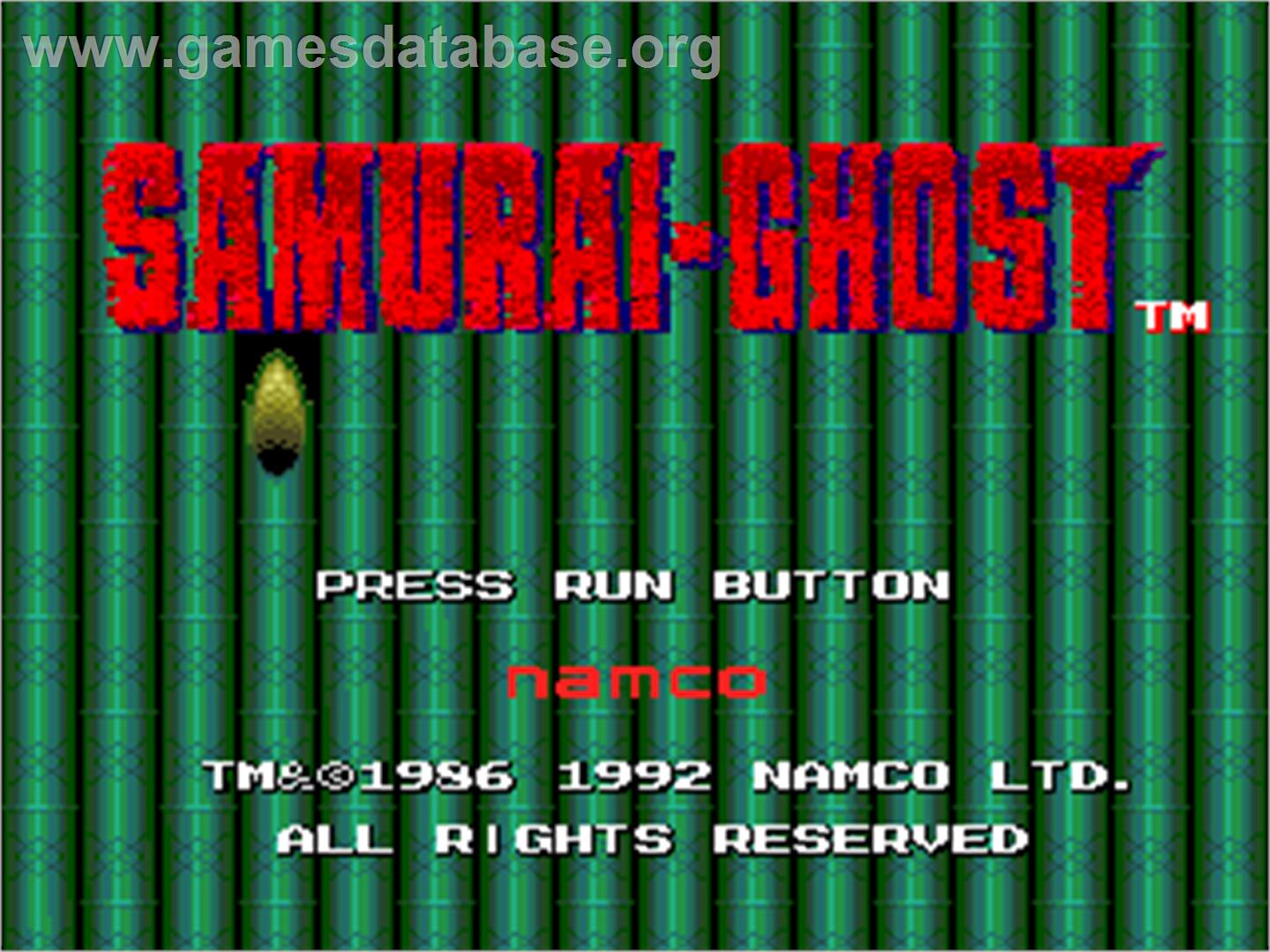 Samurai Ghost - NEC TurboGrafx-16 - Artwork - Title Screen