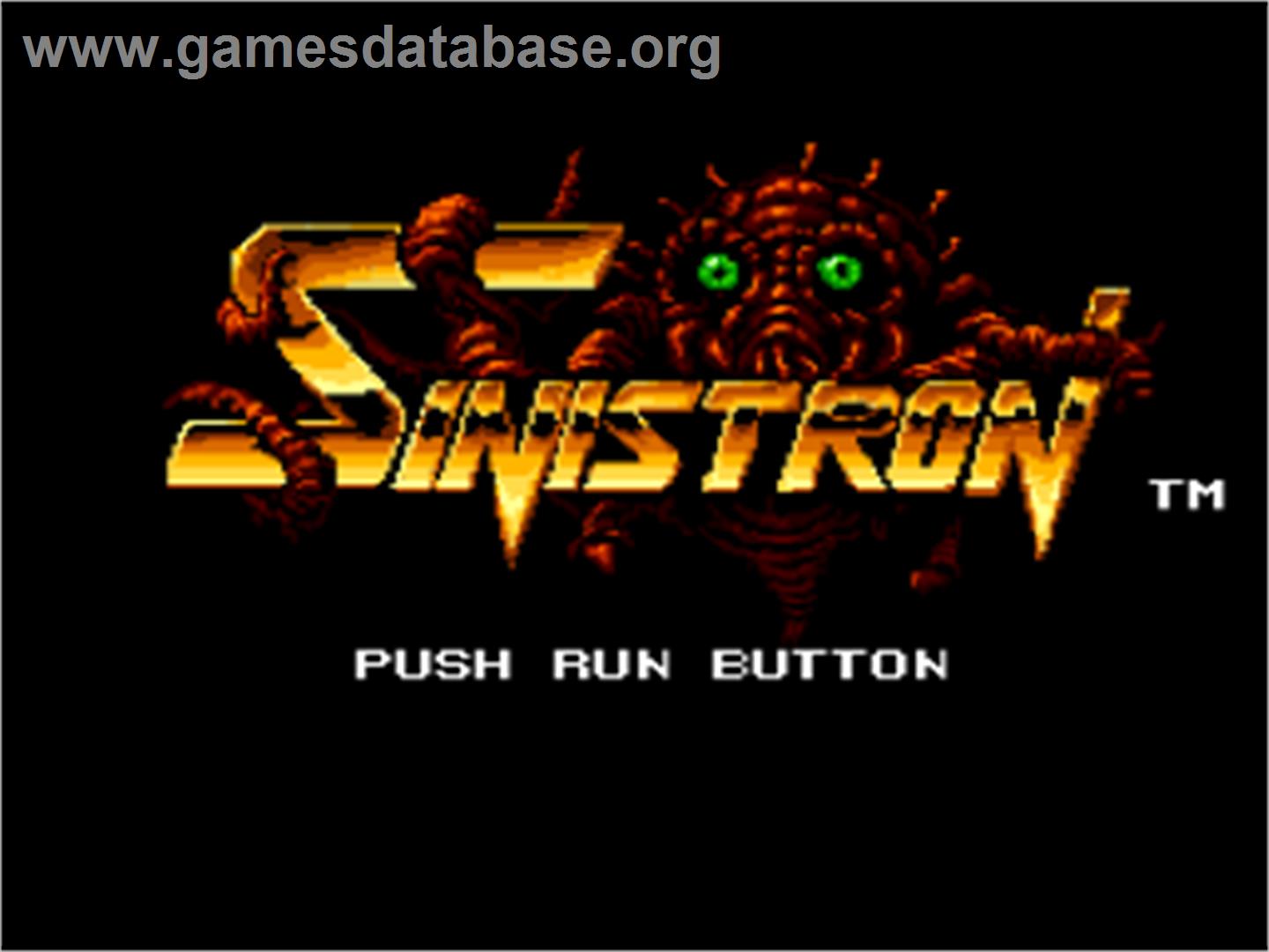 Sinistron - NEC TurboGrafx-16 - Artwork - Title Screen