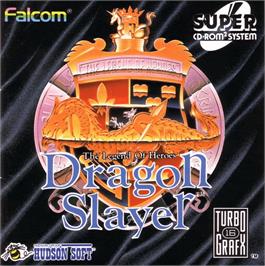 Box cover for Dragon Slayer: The Legend of Heroes on the NEC TurboGrafx CD.