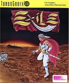 Box cover for Exile on the NEC TurboGrafx CD.