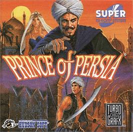 Box cover for Prince of Persia on the NEC TurboGrafx CD.