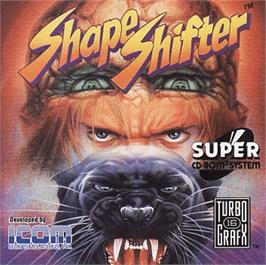 Box cover for Shape Shifter on the NEC TurboGrafx CD.