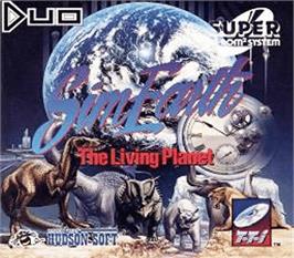 Box cover for Sim Earth: The Living Planet on the NEC TurboGrafx CD.