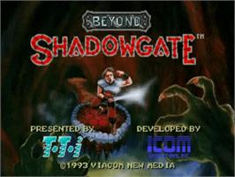 Title screen of Beyond Shadowgate on the NEC TurboGrafx CD.
