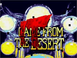 Title screen of It Came from the Desert on the NEC TurboGrafx CD.