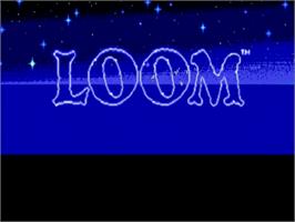 Title screen of Loom on the NEC TurboGrafx CD.