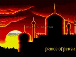 Title screen of Prince of Persia on the NEC TurboGrafx CD.
