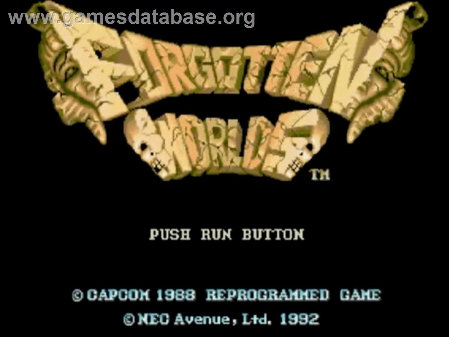 Forgotten Worlds - NEC TurboGrafx CD - Artwork - Title Screen