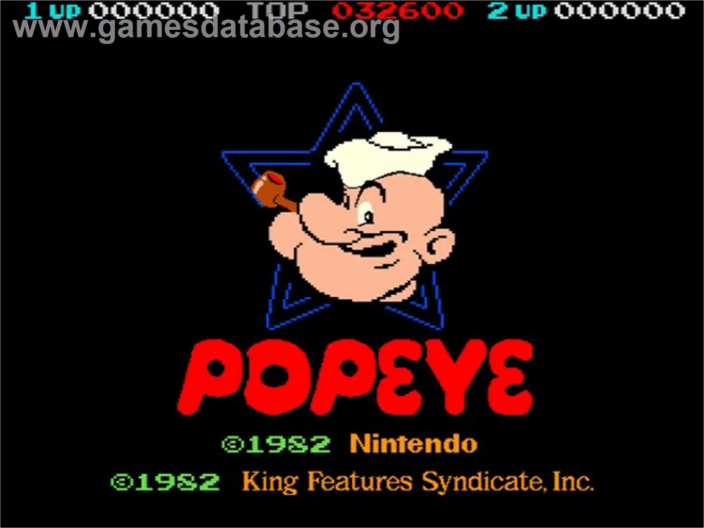 Popeye - Nintendo Arcade Systems - Artwork - Title Screen