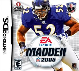Box cover for Madden NFL 2005 on the Nintendo DS.
