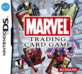 Box cover for Marvel Trading Card Game on the Nintendo DS.