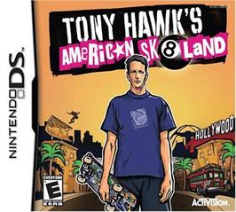 Box cover for Tony Hawk's American Sk8land on the Nintendo DS.