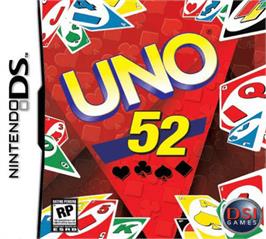Box cover for Uno 52 on the Nintendo DS.