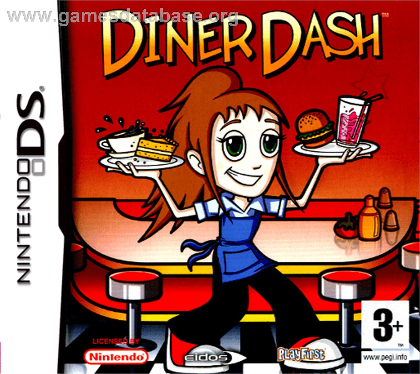 Diner Dash: Sizzle & Serve - Nintendo DS - Artwork - Box