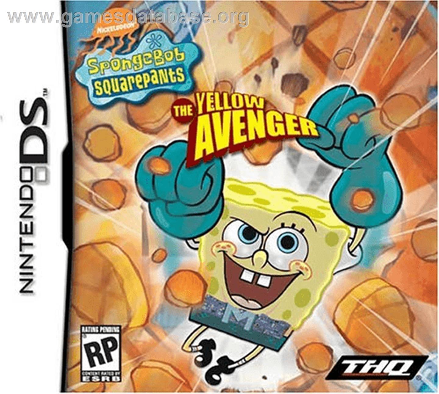 SpongeBob SquarePants: The Yellow Avenger - Nintendo DS - Artwork - Box