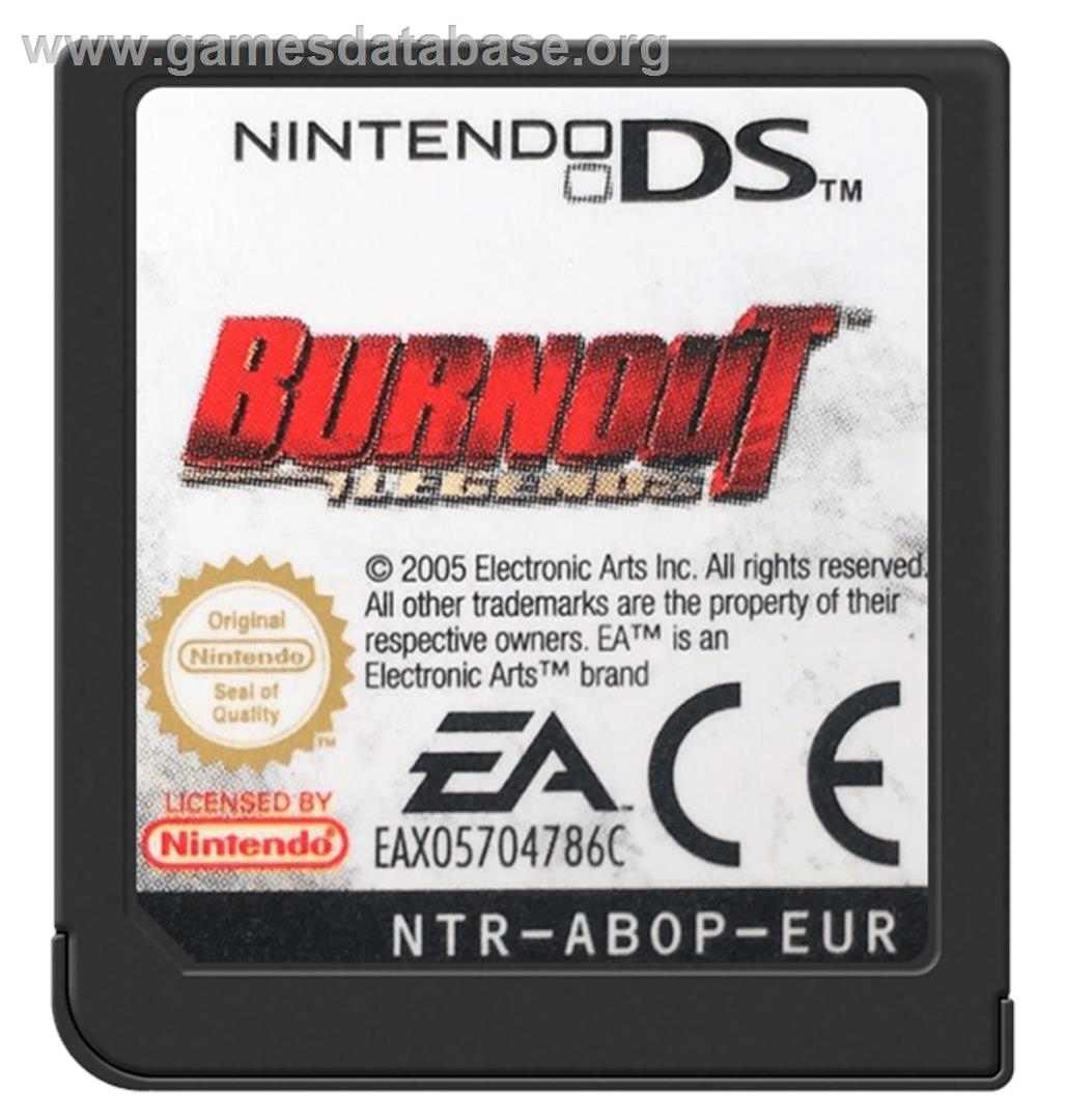Burnout Legends - Nintendo DS - Artwork - Cartridge
