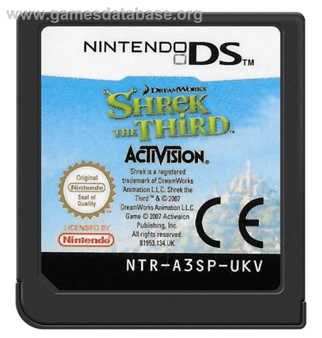 Shrek the Third - Nintendo DS - Artwork - Cartridge