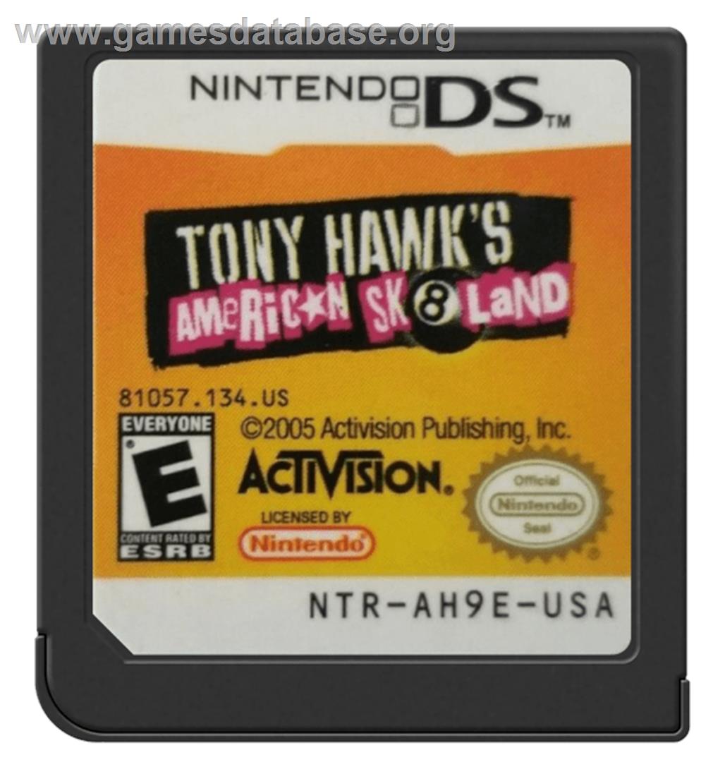 Tony Hawk's American Sk8land - Nintendo DS - Artwork - Cartridge