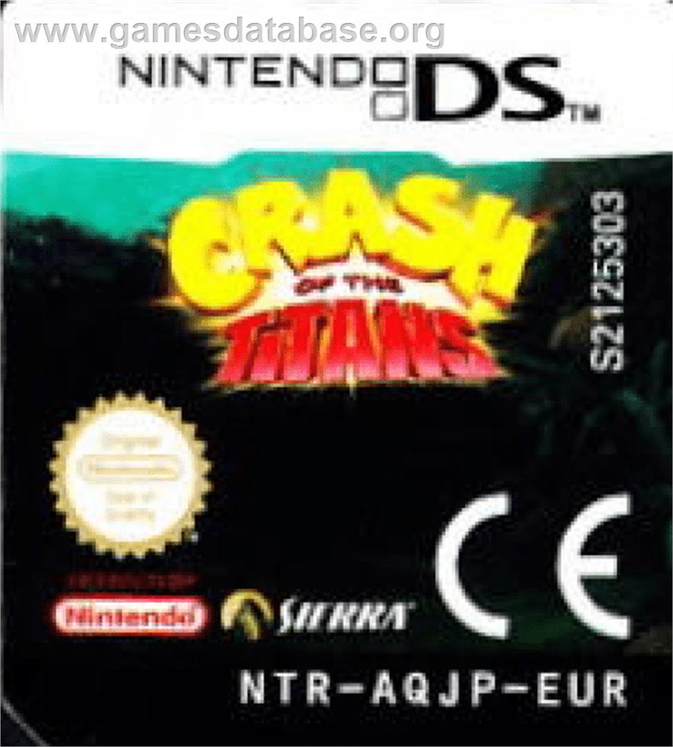 Crash of the Titans - Nintendo DS - Artwork - Cartridge Top