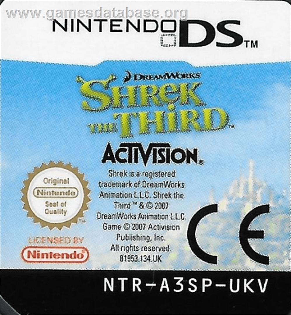 Shrek the Third - Nintendo DS - Artwork - Cartridge Top