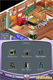 In game image of Urbz: Sims in the City on the Nintendo DS.