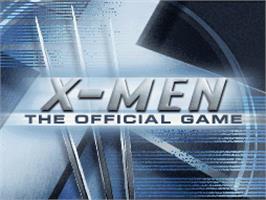 Title screen of X-Men: The Official Game on the Nintendo DS.