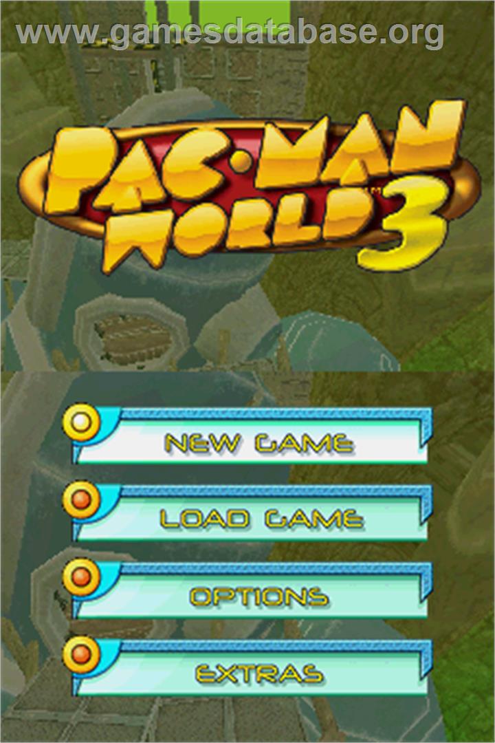 Pac-Man World 3 - Nintendo DS - Artwork - Title Screen