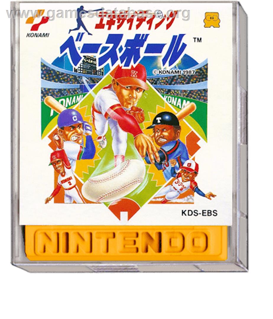 Exciting Baseball - Nintendo Famicom Disk System - Artwork - Box