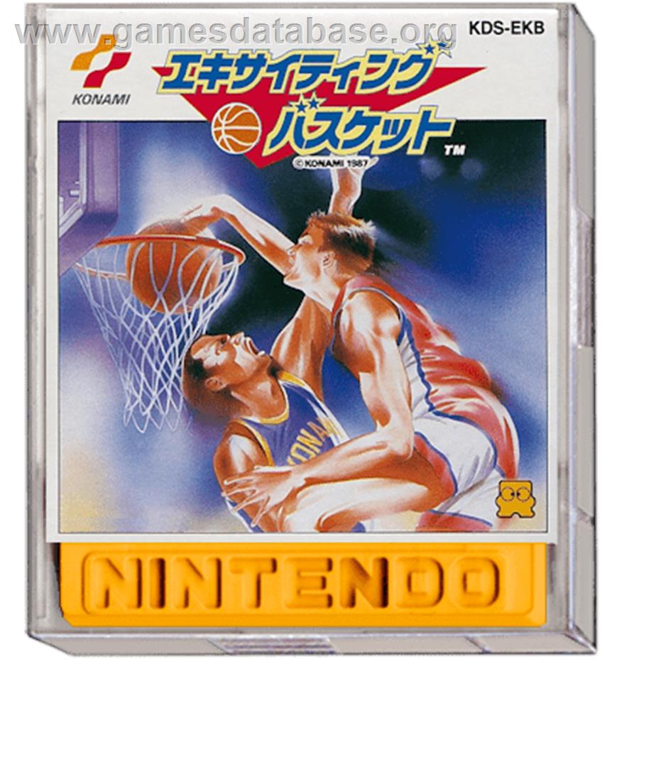 Exciting Basket - Nintendo Famicom Disk System - Artwork - Box