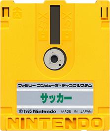 Cartridge artwork for Soccer on the Nintendo Famicom Disk System.