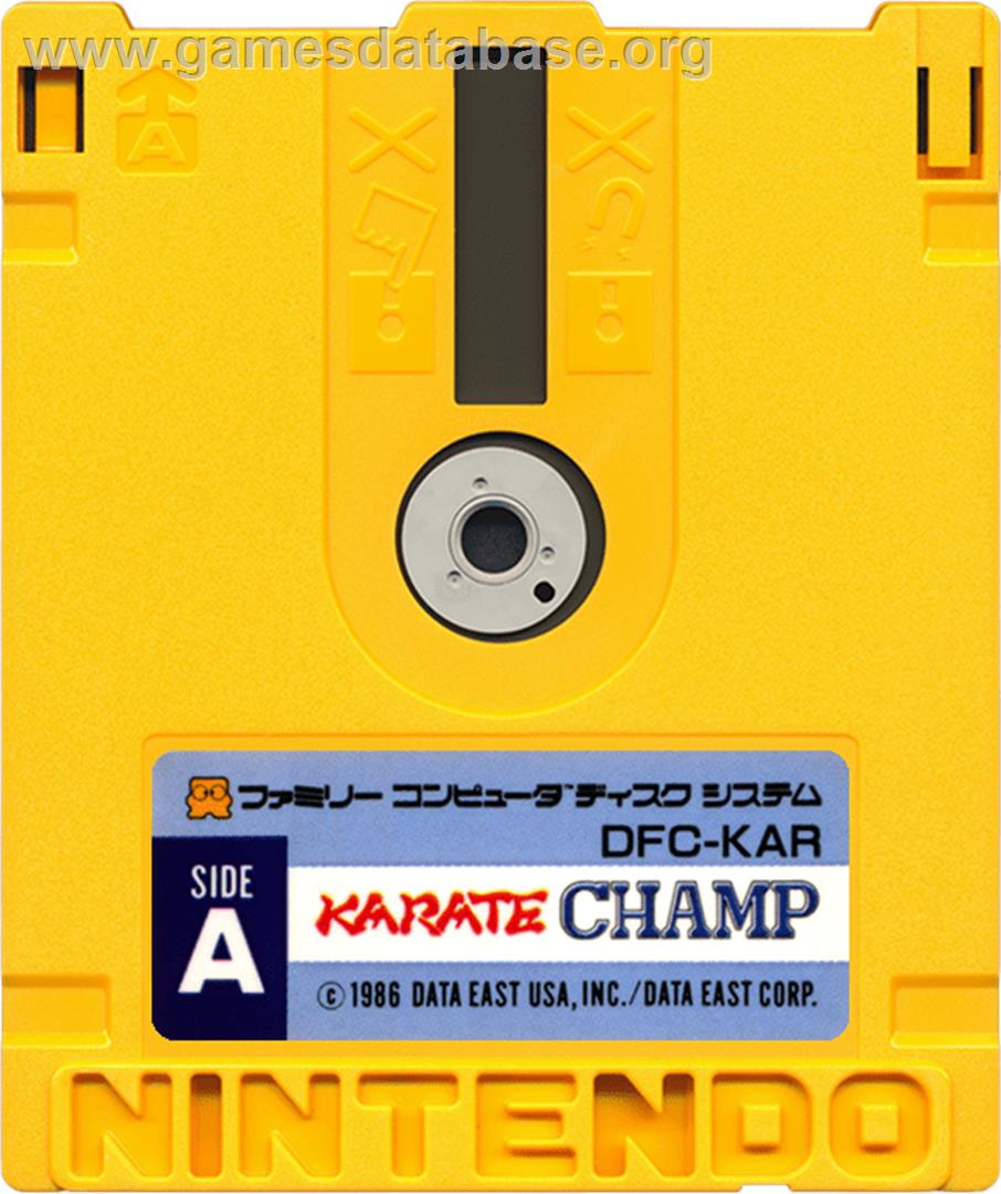 Karate Champ - Nintendo Famicom Disk System - Artwork - Cartridge