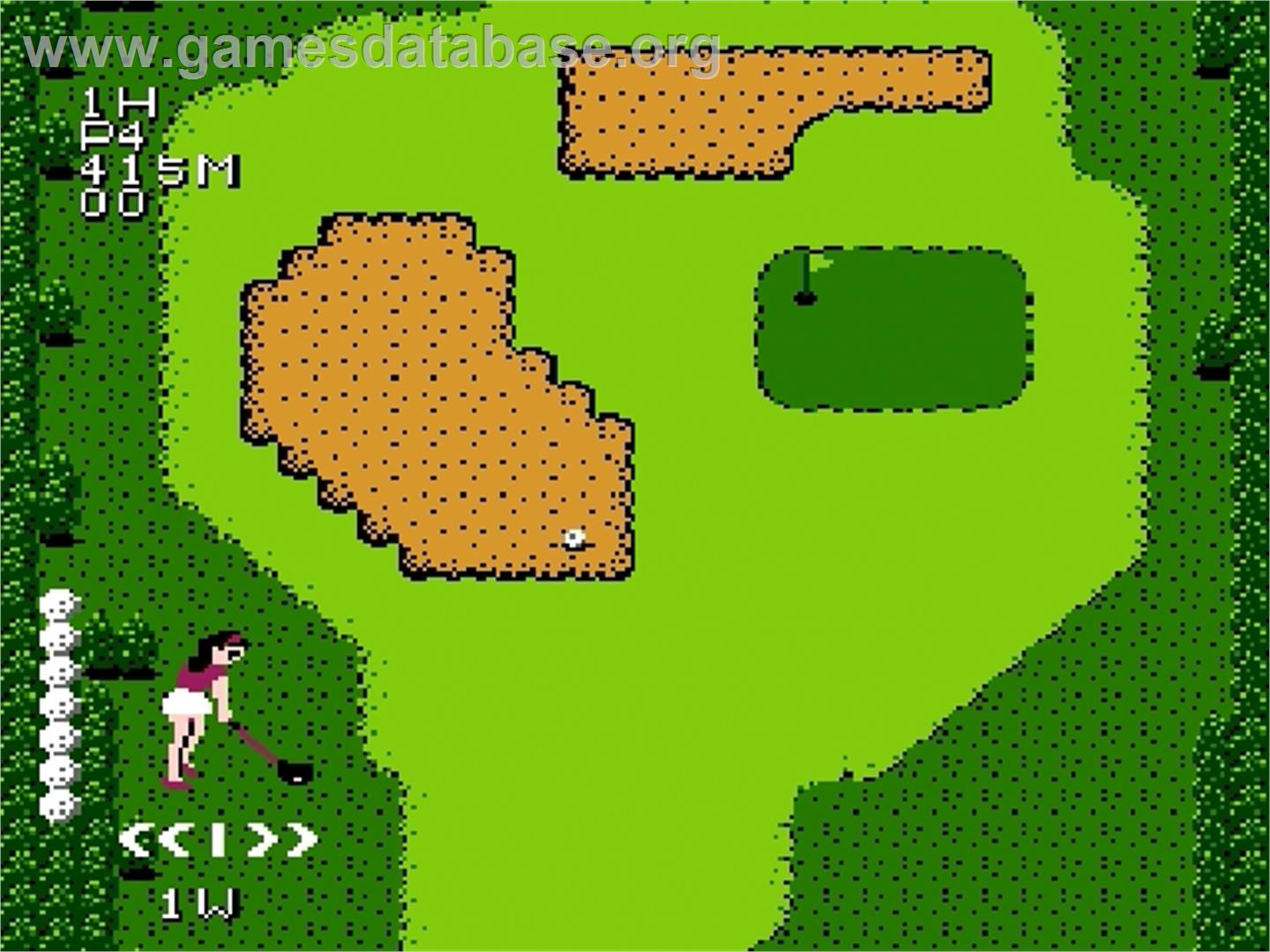 Golf, The - Bishoujo Classic - Nintendo Famicom Disk System - Artwork - In Game