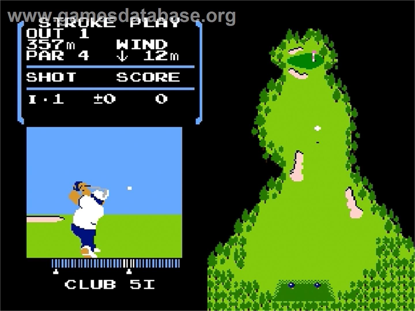 Golf - Nintendo Famicom Disk System - Artwork - In Game